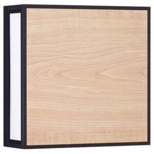 Čern&eacute; kovov&eacute; venkovn&iacute; n&aacute;stěnn&eacute; LED světlo Nova Luce Astral II. 22 cm