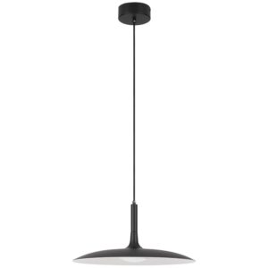 Čern&eacute; kovov&eacute; z&aacute;věsn&eacute; LED světlo Nova Luce Lisi 45 cm