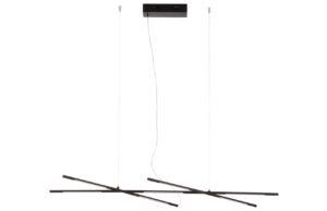 Čern&eacute; kovov&eacute; z&aacute;věsn&eacute; LED světlo Nova Luce Raccio 115 cm