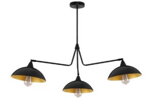 Čern&eacute; kovov&eacute; z&aacute;věsn&eacute; světlo Nova Luce Mirba II. 113 cm