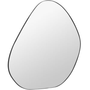 Čern&eacute; kovov&eacute; z&aacute;věsn&eacute; zrcadlo Kave Home Anera 108