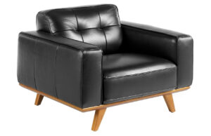 Čern&eacute; kožen&eacute; křeslo Angel Cerd&aacute; No. 5037