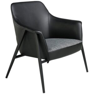 Čern&eacute; koženkov&eacute; křeslo Angel Cerd&aacute; No. 5080