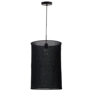 Čern&eacute; lněn&eacute; st&iacute;nidlo Kave Home Mariela II. 40 cm