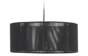 Čern&eacute; propl&eacute;tan&eacute; st&iacute;nidlo Kave Home Cantia 47 cm