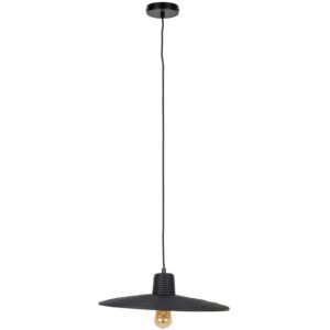 Čern&eacute; ratanov&eacute; z&aacute;věsn&eacute; světlo ZUIVER BALANCE 45 cm