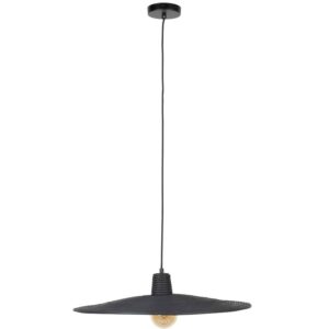 Čern&eacute; ratanov&eacute; z&aacute;věsn&eacute; světlo ZUIVER BALANCE 60 cm