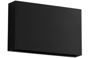 Čern&eacute; venkovn&iacute; n&aacute;stěnn&eacute; LED světlo Nova Luce Yoko II. 20 cm