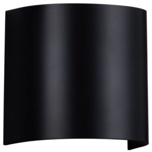 Čern&eacute; venkovn&iacute; n&aacute;stěnn&eacute; světlo Nova Luce York