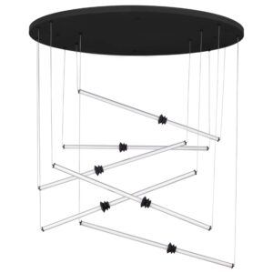 Čern&eacute; z&aacute;věsn&eacute; LED světlo Nova Luce Atmosfera 150 cm