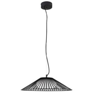 Čern&eacute; z&aacute;věsn&eacute; LED světlo Nova Luce Brume 50 cm