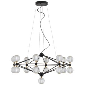 Čern&eacute; z&aacute;věsn&eacute; světlo Nova Luce Belinda 105 cm