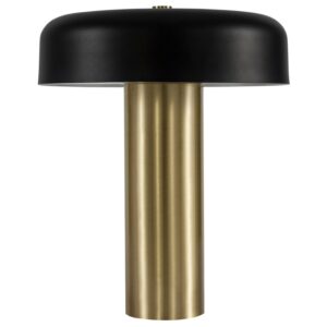 Černo-zlat&aacute; kovov&aacute; stoln&iacute; LED lampa Nova Luce Pandora