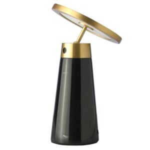 Černo-zlat&aacute; stoln&iacute; LED lampa Angel Cerd&aacute; No. 8028