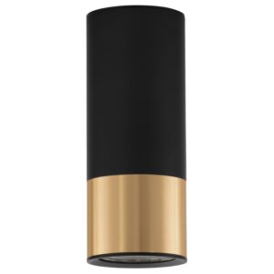 Černo-zlat&eacute; kovov&eacute; bodov&eacute; světlo Nova Luce Picto II.