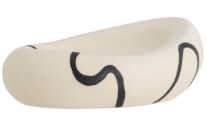 Černob&iacute;l&aacute; kameninov&aacute; miska na m&yacute;dlo Bloomingville Minna