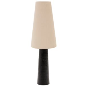 Černob&iacute;l&aacute; kovov&aacute; stojac&iacute; lampa Kave Home Senni 129