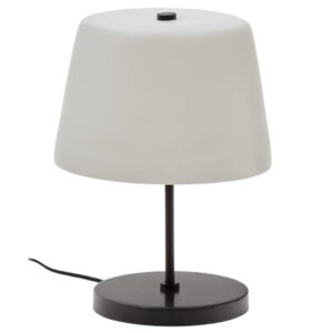 Černob&iacute;l&aacute; skleněn&aacute; stoln&iacute; lampa Kave Home Nefar