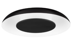 Černob&iacute;l&eacute; kovov&eacute; stropn&iacute; LED světlo Nova Luce Epos 40 cm