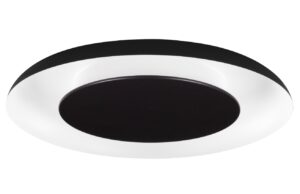 Černob&iacute;l&eacute; kovov&eacute; stropn&iacute; LED světlo Nova Luce Epos 60 cm