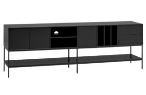 Čern&yacute; TV stolek Teulat Platt 220 x 45 cm