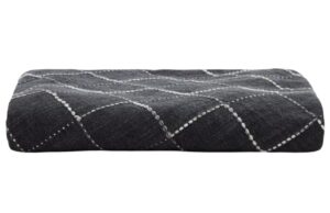 Čern&yacute; bavlněn&yacute; kulat&yacute; ubrus Kave Home Ersen 170 cm