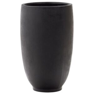 Čern&yacute; cementov&yacute; zahradn&iacute; květin&aacute;č Kave Home Aiguablava 121 cm