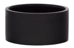 Čern&yacute; cementov&yacute; zahradn&iacute; květin&aacute;č Kave Home Aiguablava 30 cm