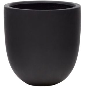Čern&yacute; cementov&yacute; zahradn&iacute; květin&aacute;č Kave Home Aiguablava 56 cm