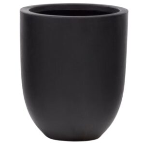 Čern&yacute; cementov&yacute; zahradn&iacute; květin&aacute;č Kave Home Aiguablava &Oslash; 39 cm