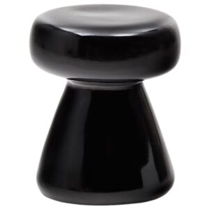 Čern&yacute; cementov&yacute; zahradn&iacute; stolek Kave Home Manya 38 cm