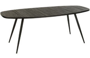 Čern&yacute; dřevěn&yacute; j&iacute;deln&iacute; stůl J-line Takke 200 x 90 cm