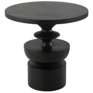 Čern&yacute; dřevěn&yacute; odkl&aacute;dac&iacute; stolek J-line Gooa 48 cm