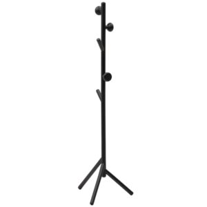 Čern&yacute; dřevěn&yacute; stojac&iacute; vě&scaron;&aacute;k Kave Home Nadue 170 cm