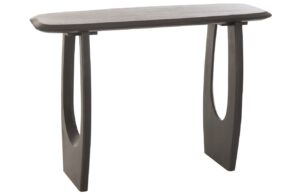 Čern&yacute; dřevěn&yacute; toaletn&iacute; stolek J-line Cargo 120 x 30 cm