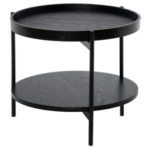 Čern&yacute; dubov&yacute; konferenčn&iacute; stolek Somcasa Adrian 50 cm