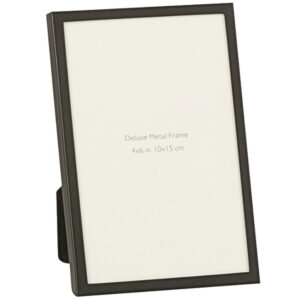 Čern&yacute; kovov&yacute; fotor&aacute;meček J-Line Egon 16 x 11 cm