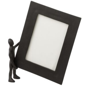 Čern&yacute; kovov&yacute; fotor&aacute;meček J-line Galio 28 x 18 cm