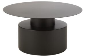 Čern&yacute; kovov&yacute; konferenčn&iacute; stolek J-line Fally 80 cm