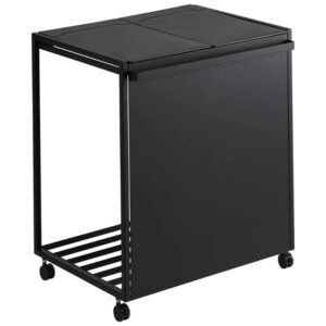 Čern&yacute; kovov&yacute; ko&scaron; na tř&iacute;děn&yacute; odpad Yamazaki Tower 52 x 44 cm