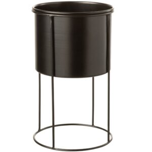 Čern&yacute; kovov&yacute; květin&aacute;č J-line Frankost L