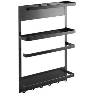 Čern&yacute; kovov&yacute; magnetick&yacute; kuchyňsk&yacute; organiz&eacute;r Yamazaki Tower 34 x 24