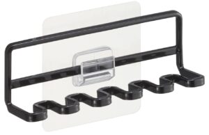 Čern&yacute; kovov&yacute; n&aacute;stěnn&yacute; drž&aacute;k na zubn&iacute; kart&aacute;čky Yamazaki Film Hook