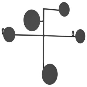 Čern&yacute; kovov&yacute; n&aacute;stěnn&yacute; vě&scaron;&aacute;k Kave Home Vianela 52 x 40 cm