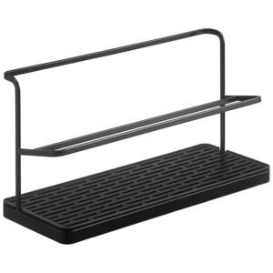 Čern&yacute; kovov&yacute; odkap&aacute;vač na lahve Yamazaki Tower 32 x 12 cm