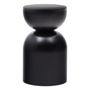 Čern&yacute; kovov&yacute; odkl&aacute;dac&iacute; stolek Kave Home Rachell 30