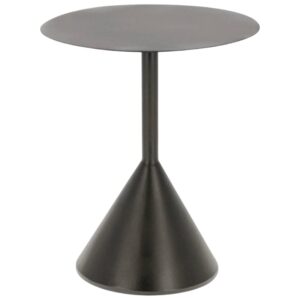 Čern&yacute; kovov&yacute; odkl&aacute;dac&iacute; stolek Kave Home Yinan 48 cm