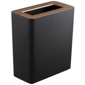 Čern&yacute; kovov&yacute; odpadkov&yacute; ko&scaron; Yamazaki Rin 10 l