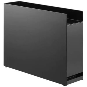 Čern&yacute; kovov&yacute; organiz&eacute;r se z&aacute;suvkou Yamazaki Tower