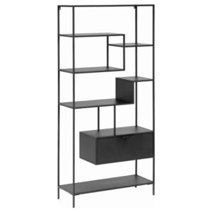 Čern&yacute; kovov&yacute; reg&aacute;l Kave Home Shantay 168 x 80 cm